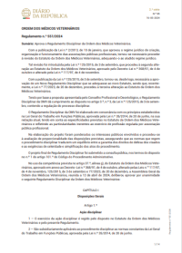 Regulamento Disciplinar da OMV publicado hoje em Diário da República