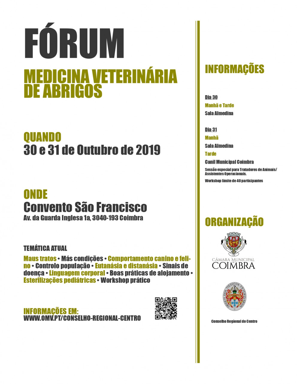 Fórum Medicina Veterinária de Abrigos