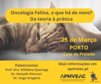 Formação da APMVEAC “Oncologia felina, o que há de novo? Da teoria à prática”