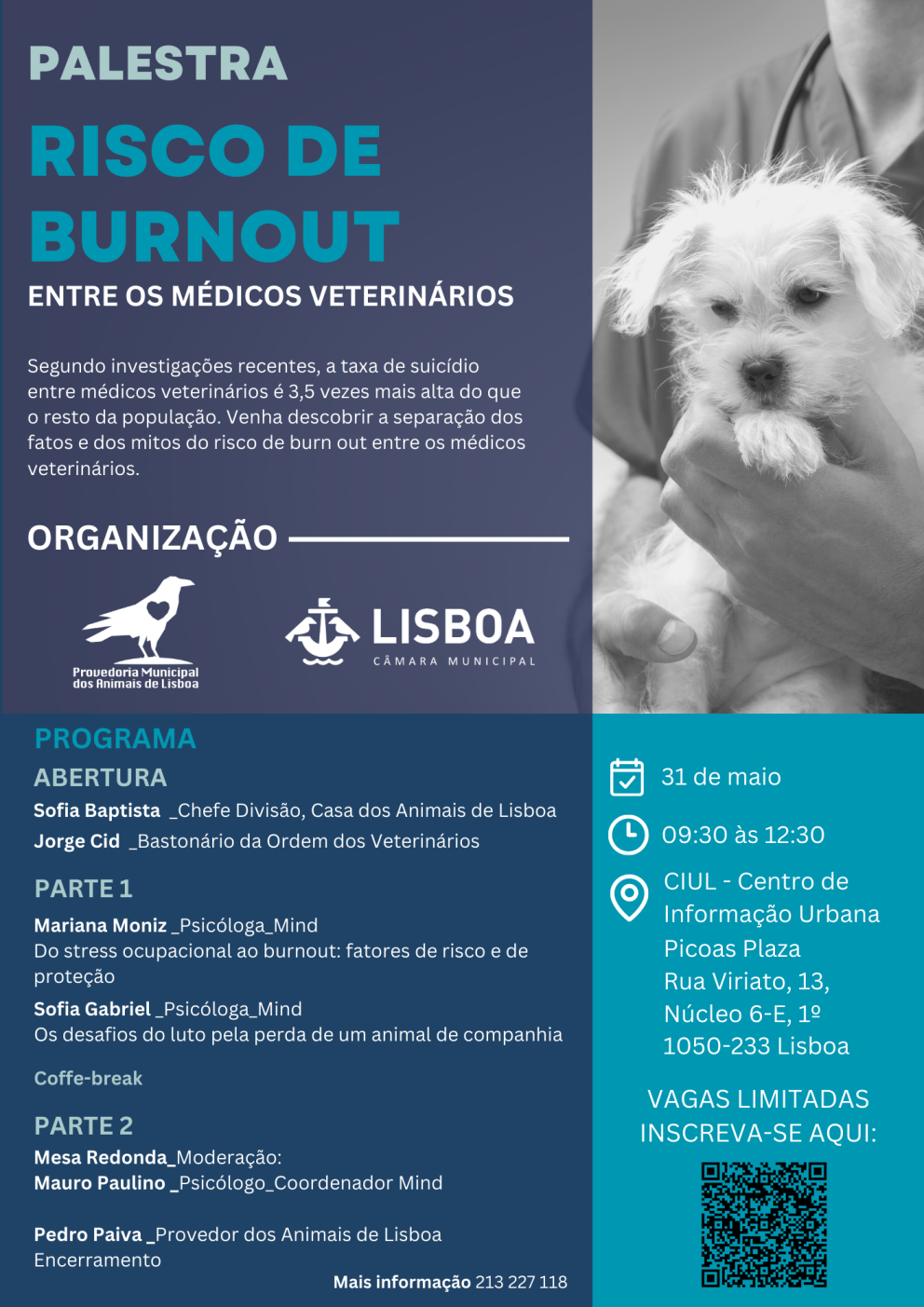 Palestra - Risco de Burnout entre os Médicos Veterinários