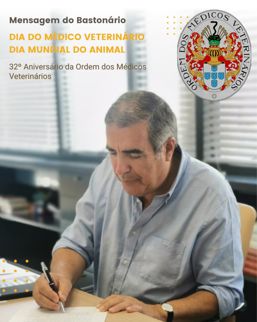 Mensagem do Bastonário da OMV – Dia do Médico Veterinário