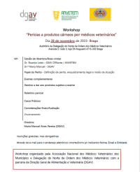 Workshop “Perícias a produtos cárneos por médicos veterinários” 