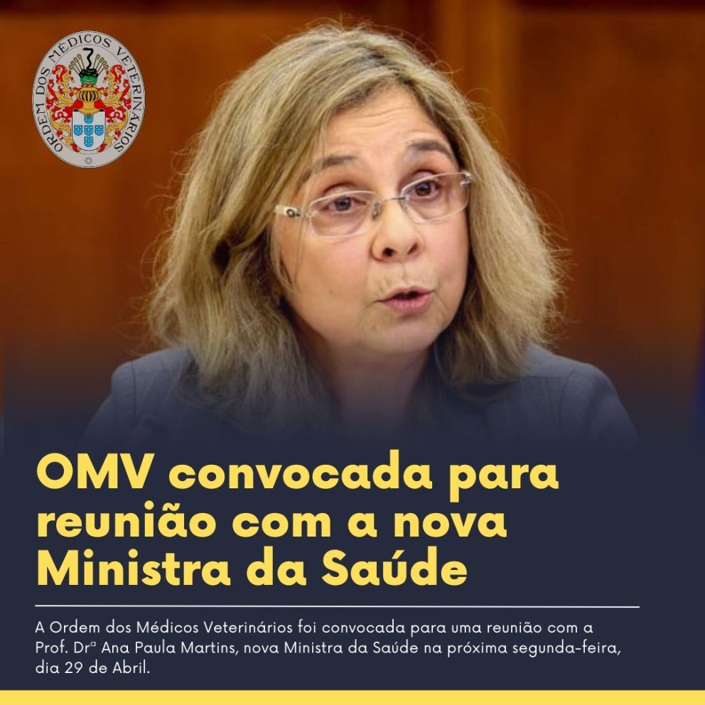 OMV convocada para reunião com a nova Ministra da Saúde