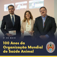 Bastonário presente no Lançamento das Etiquetas dos 100 anos da Organização Mundial de Saúde Animal