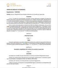 Regulamento para Eleição de Membros do Conselho de Supervisão da OMV publicado em Diário da República