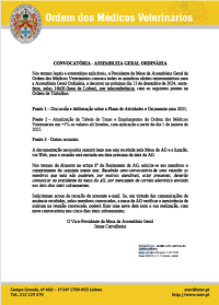 Convocatória Assembleia Geral, dia 13 de dezembro de 2024 às 14h00