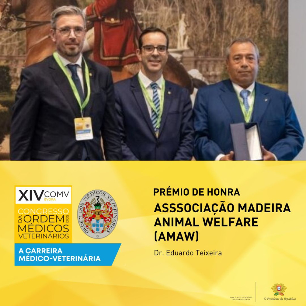 XIV COMV - Atribuição Premio de Honra à Associação Madeira Animal Welfare (AMAW)