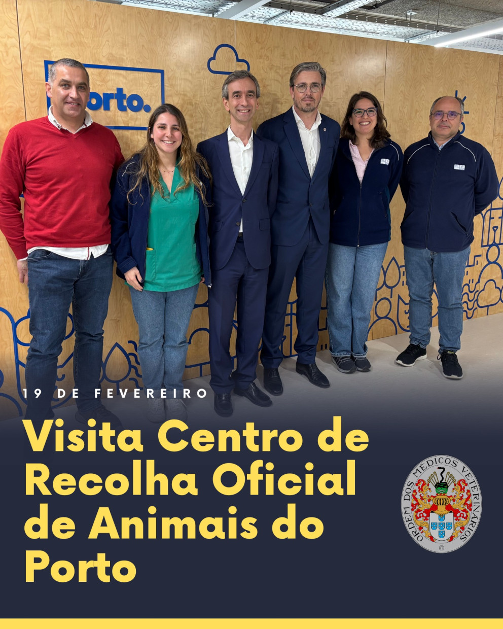 Visita do Bastonário ao Centro de Recolha Oficial de Animais do Porto