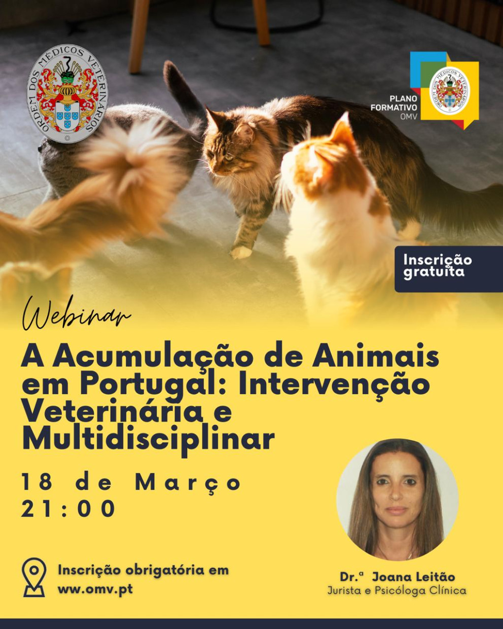 Palestra “A Acumulação de Animais em Portugal: Intervenção Veterinária e Multidisciplinar”