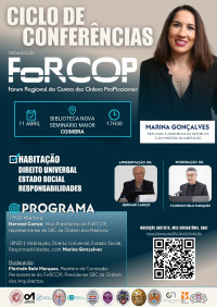 Conferência com Marina Gonçalves | Ciclo de Conferências FoRCOP