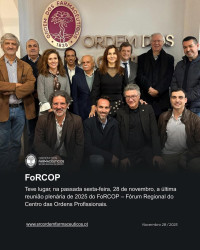 Reunião plenária de 2025 do FoRCOP – Fórum Regional do Centro das Ordens Profissionais