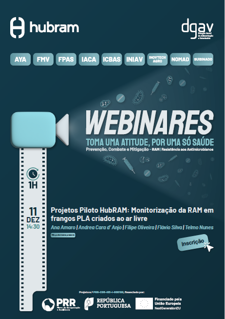 Webinares HubRAM: Projetos Piloto HubRAM - Monitorização da RAM em frangos PLA criados ao ar livre