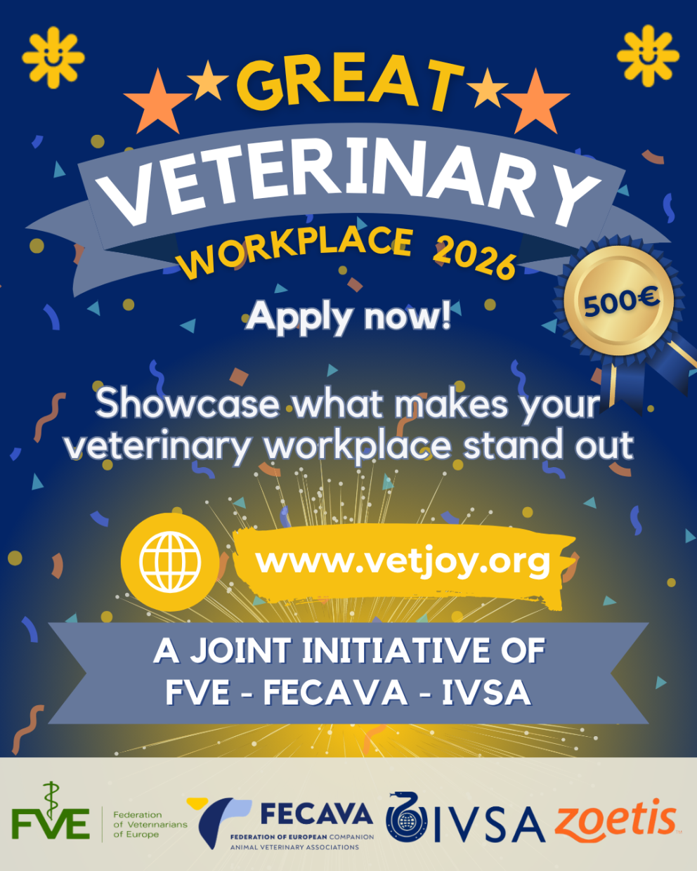 Abertura de candidaturas para o Great Veterinary Workplace Award 2026