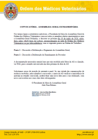 Convocatória da Assembleia Geral Extraordinária, 19 de junho de 2026 às 14h30