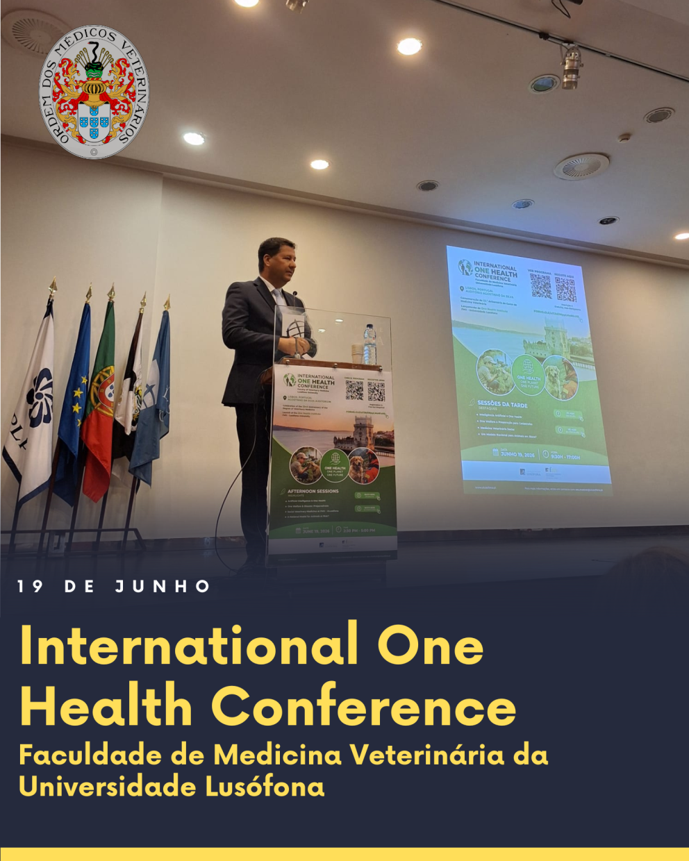 OMV presente na International One Health Conference da Faculdade de Medicina Veterinária da Universidade Lusófona
