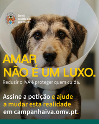 Lançamento da Petição: Redução do IVA dos Serviços Médicos Veterinários para 6%