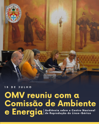 Ordem dos Médicos Veterinários presente em audiência na Assembleia da República sobre o Centro Nacional de Reprodução do Lince-Ibérico