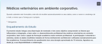 Pedido de divulgação de questionário académico junto dos Médicos Veterinários