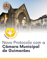 Cheque Veterinário: Novo Protocolo com a Câmara Municipal de Guimarães