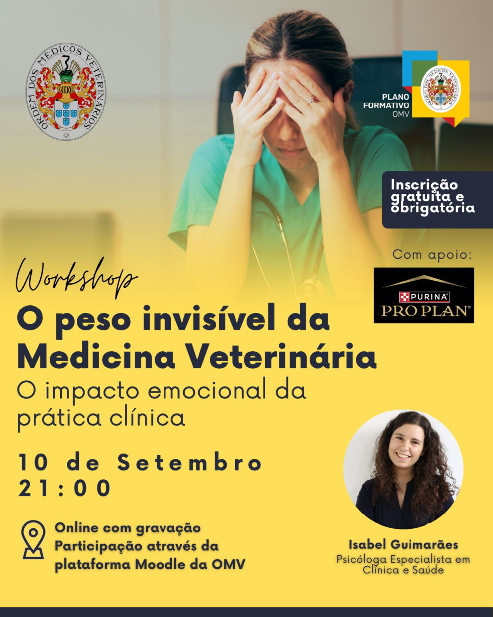 Webinar: O peso invisível da Medicina Veterinária - o impacto emocional da prática clínica