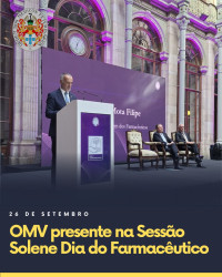 OMV presente na Sessão Solene do Dia do Farmacêutico