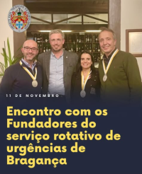 Encontro com os fundadores do serviço rotativo de urgências médico-veterinárias da cidade de Bragança