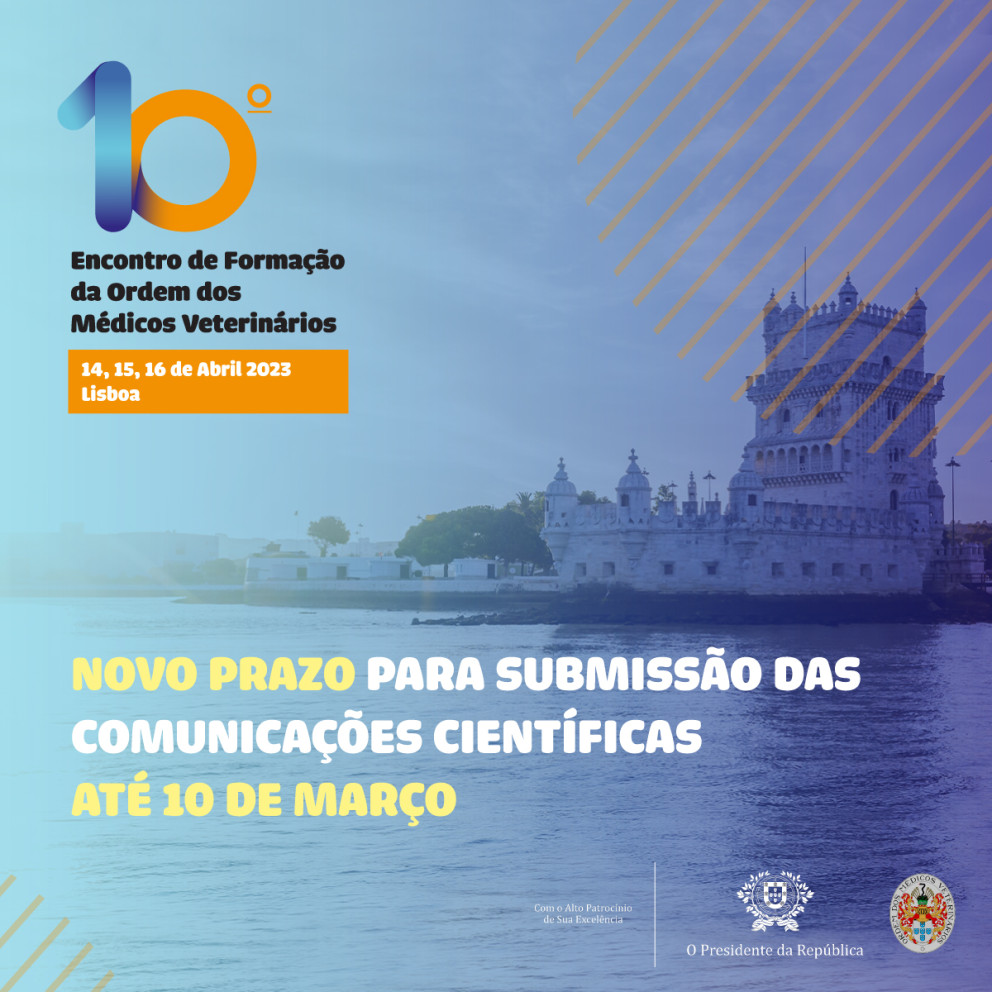 Alargamento do prazo para submissão das Comunicações Científicas até 10 de março