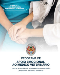 Programa de Apoio Emocional ao Médico Veterinário disponibiliza Seminários Online